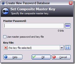 keepass master key